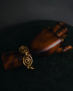 "CELINE" Early 90s spiral circle chain toggle bracelet