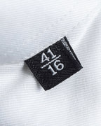 "GUCCI" Minimal collar detail white cotton shirt