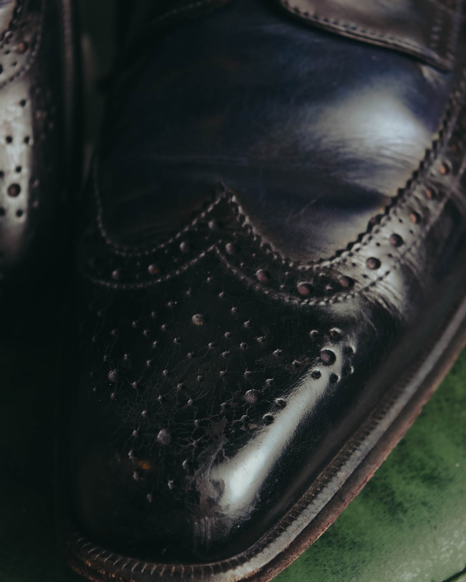 “Alberto Guardiani” 00’s-10’s Full brogue leather derby shoes