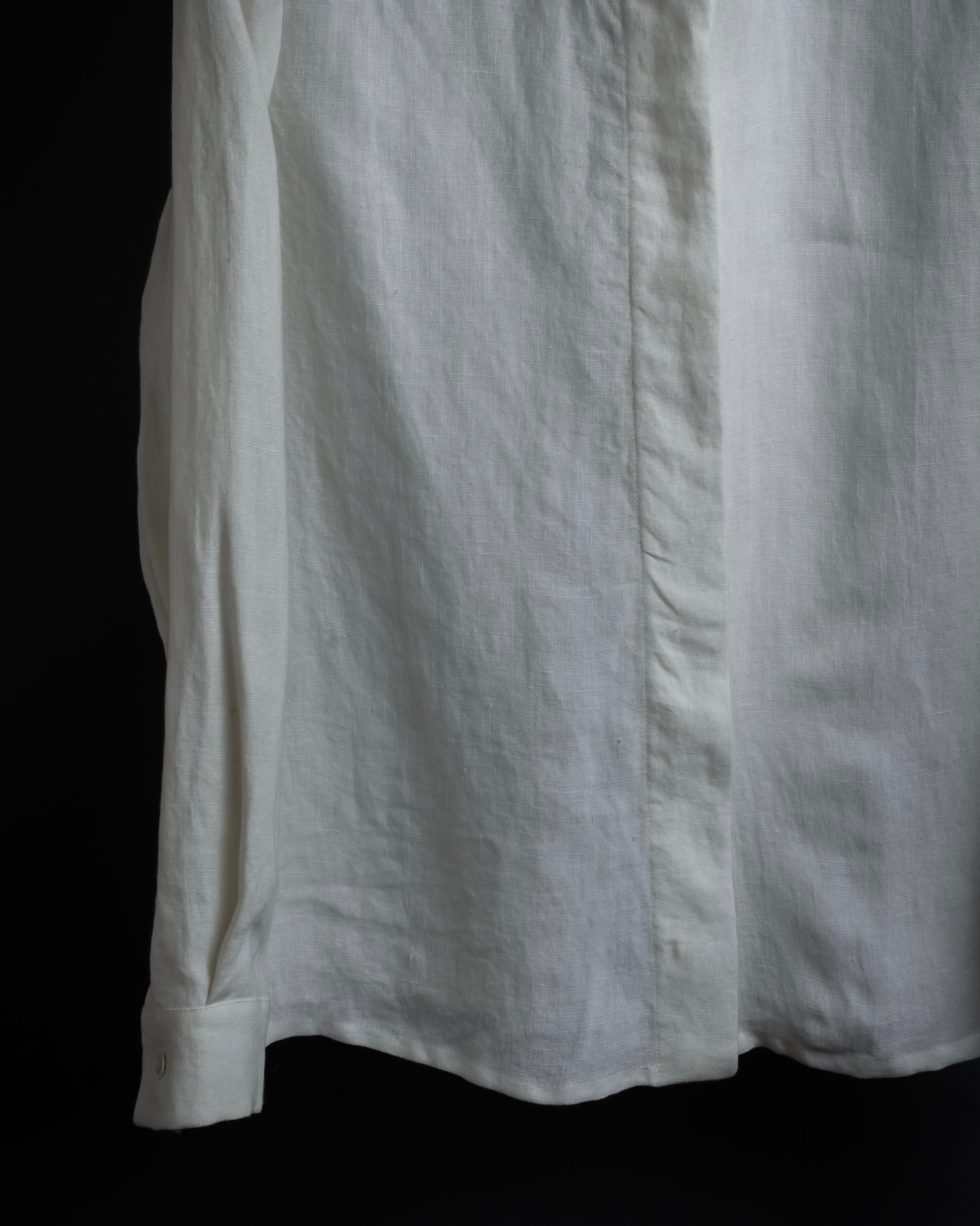 "LOEWE" 00's Fly front linen shirt