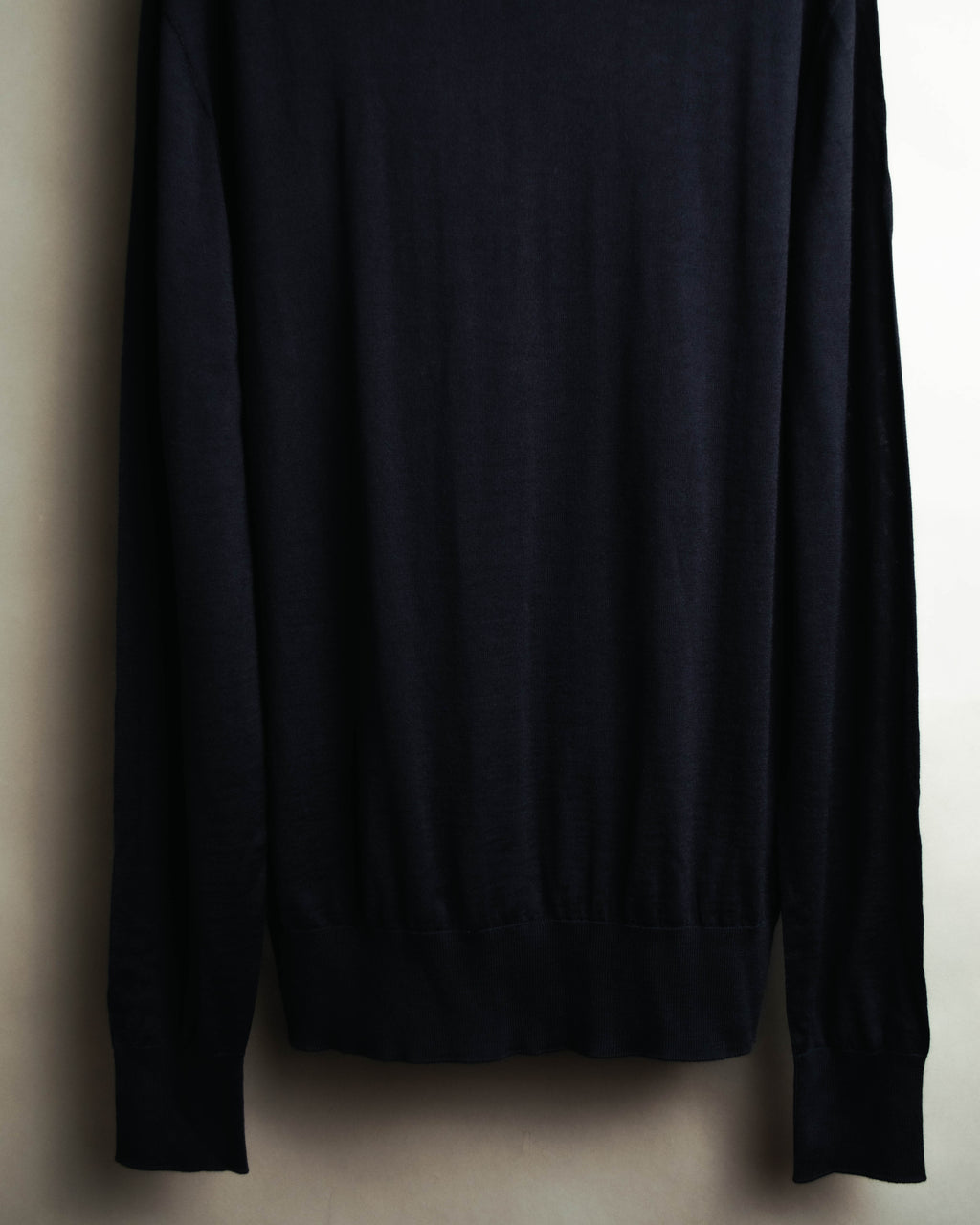 "DIOR" 2010's Minimal bee embroidered wool crewneck sweater