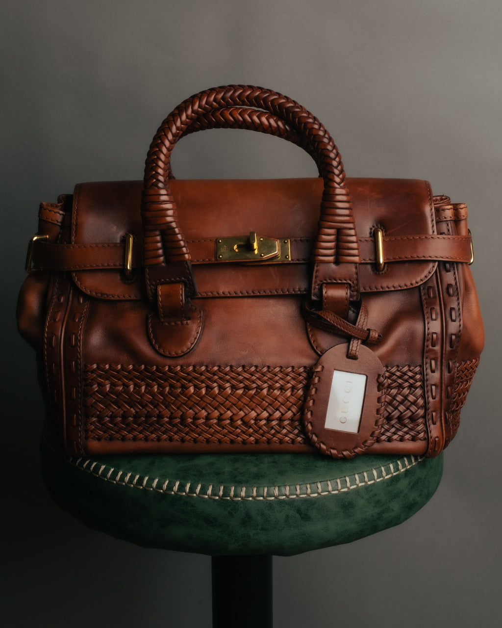-SPECIAL- “GUCCI” 2016-2021 Archive inspired braided leather top handle bag