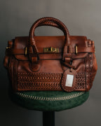 -SPECIAL- “GUCCI” 2016-2021 Archive inspired braided leather top handle bag