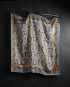 “Christian Dior” 90’s Floral logo silk scarf