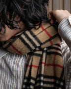 "BURBERRYS" Nova check pattern fringe design muffler