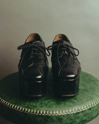 "JUNYA WATANABE COMME des GARÇONS" 00's Sculptural leather platform oxford shoes