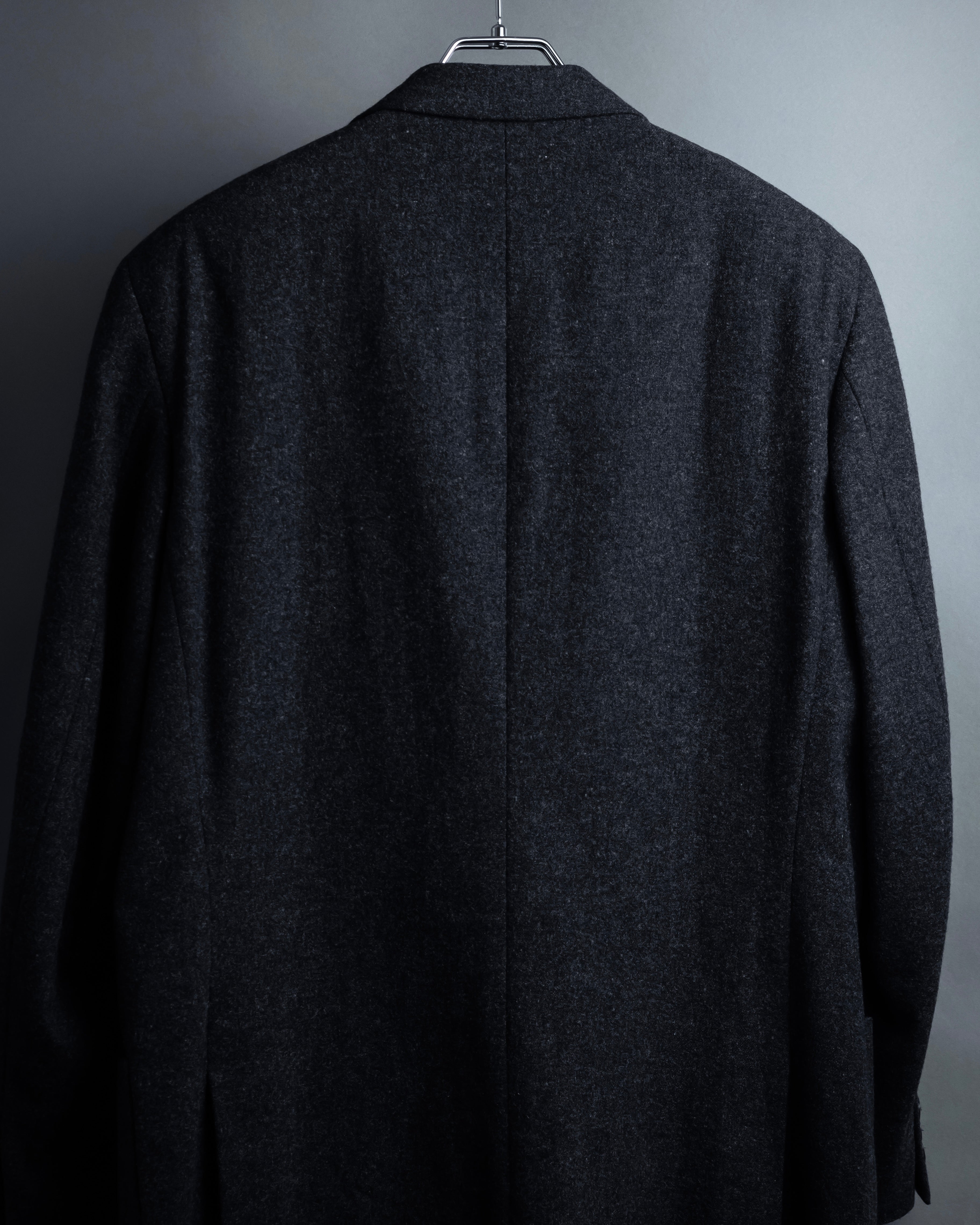 "BURBERRY" Marbled wool unlined tailored jacket