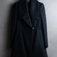 "Alexandar McQueen" Sarah Burton period large lapel double-breasted oversized mid length coat