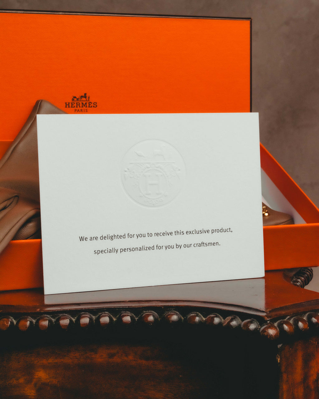 -SPECIAL- "Hermès" 20's Luxurious chain detailed lambskin leather gloves