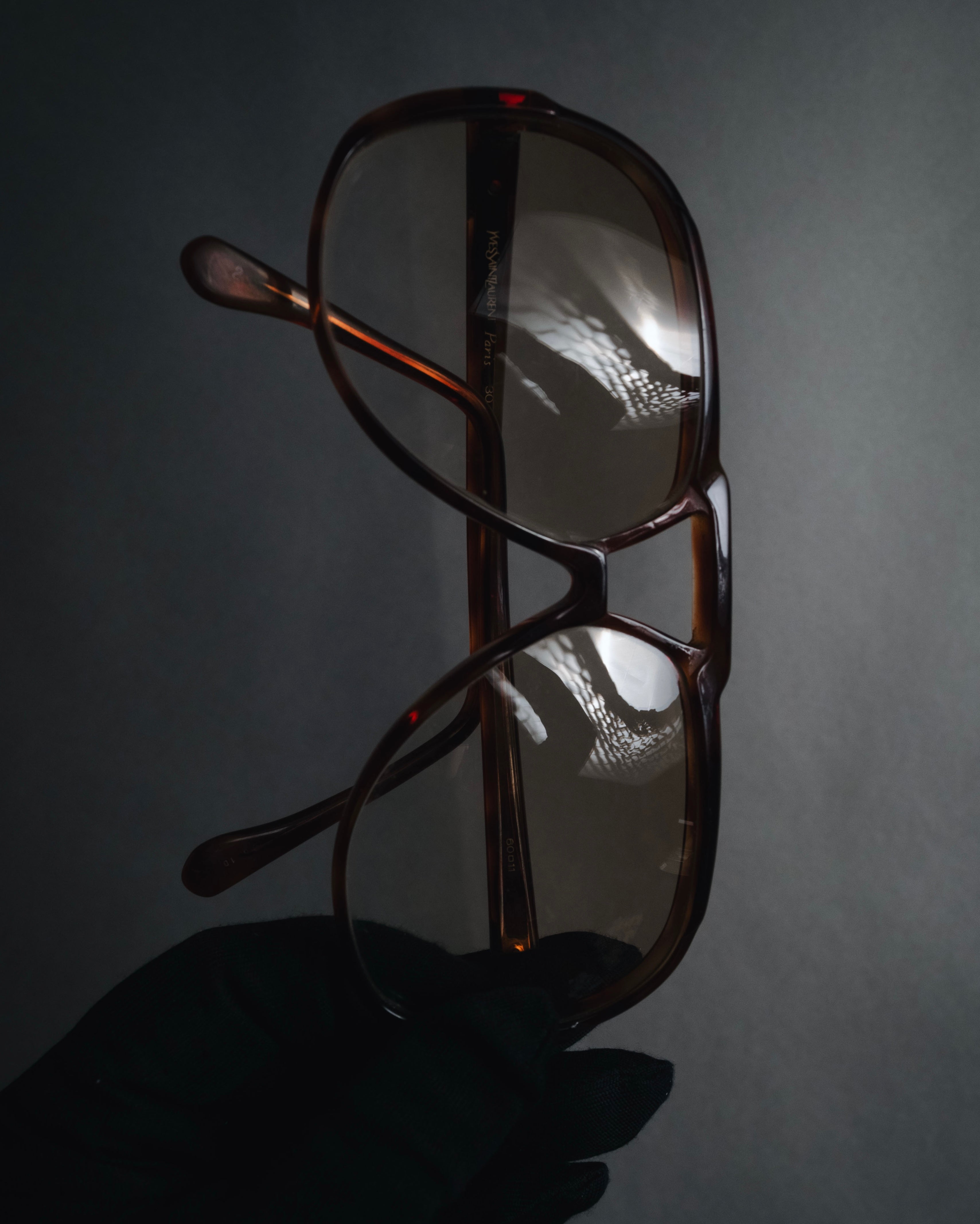 "Yves Saint Laurent" 80’s-90’s Oversized double-bridge aviator sunglasses