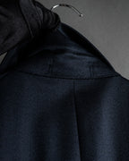 “Yves Saint Laurent” 90’s clean fly-front bal collar coat