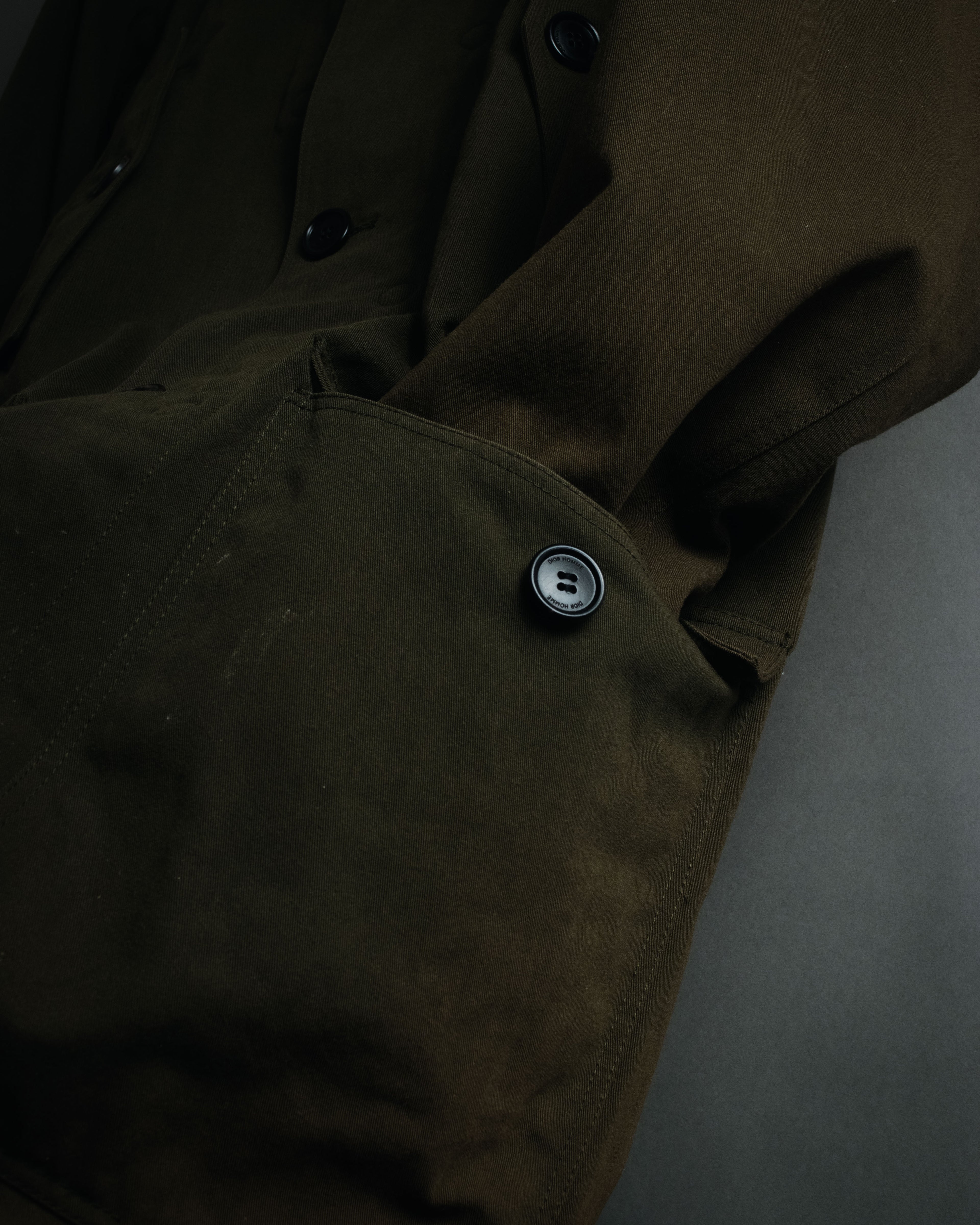 "Dior" 22AW Kim Jones design military detail hooded coat
