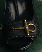 “GUCCI” 90’s-00’s Horsebit open toe pumps