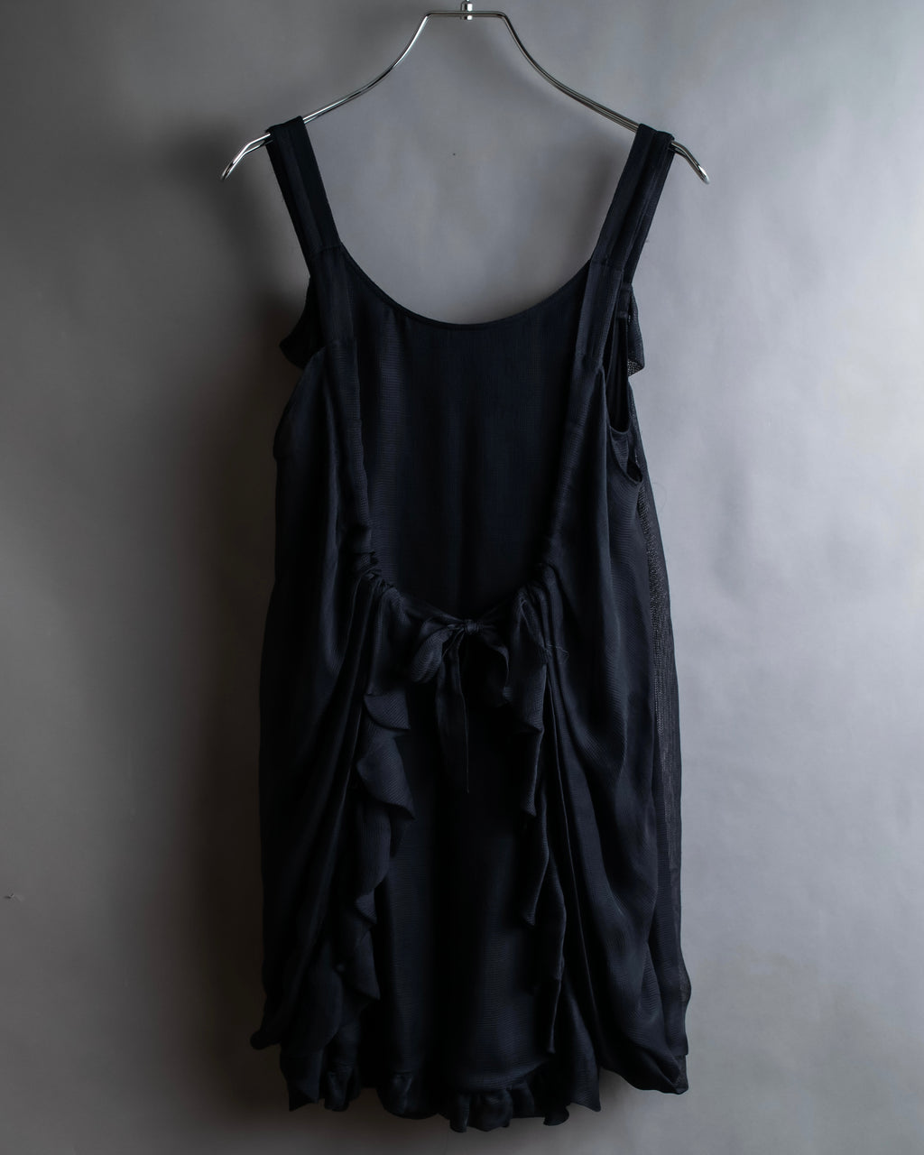 "FENDI" Gathered frill design sleeveless dress