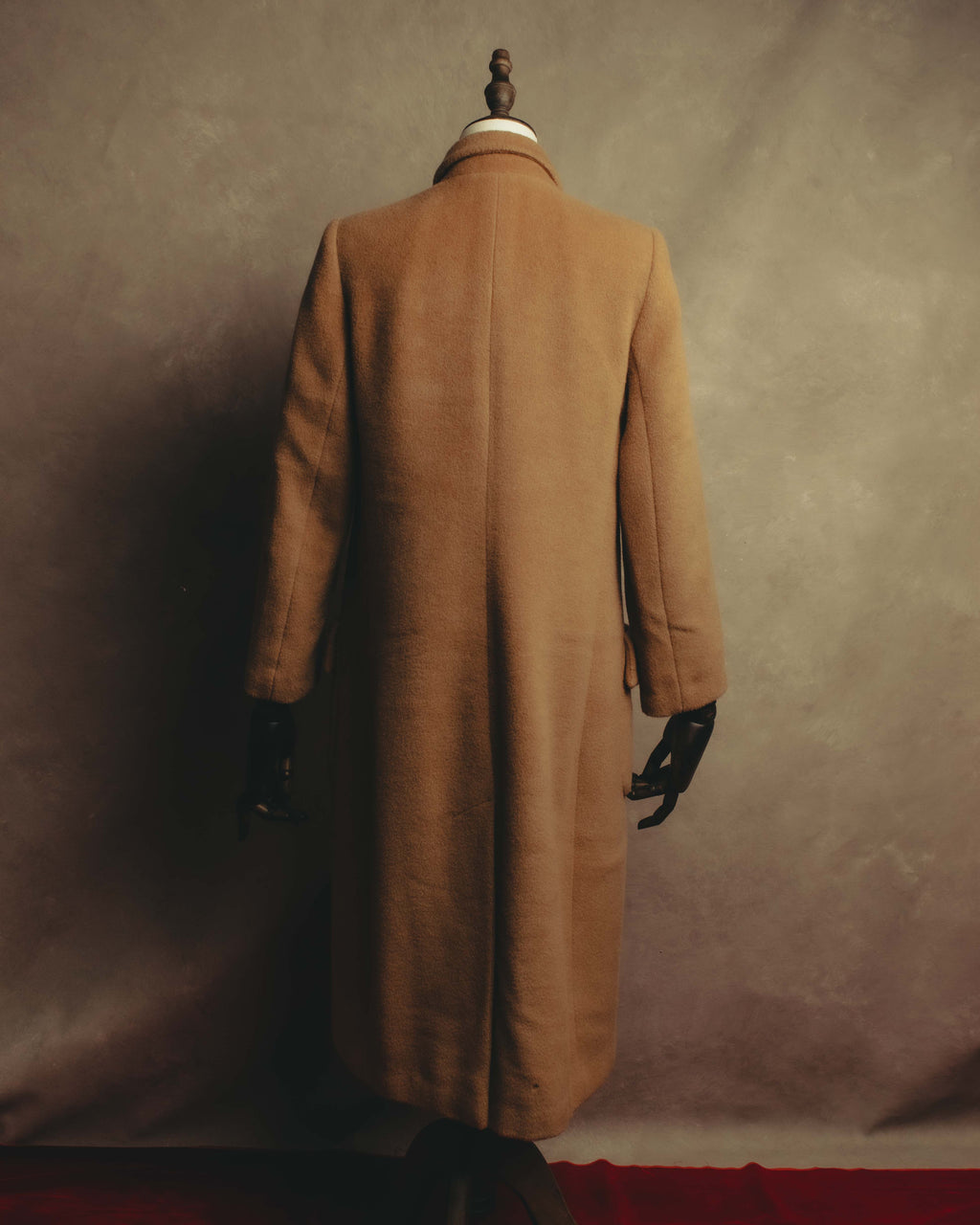 "VALENTINO MISS V" 80's-90's Camel hair single-breasted coat