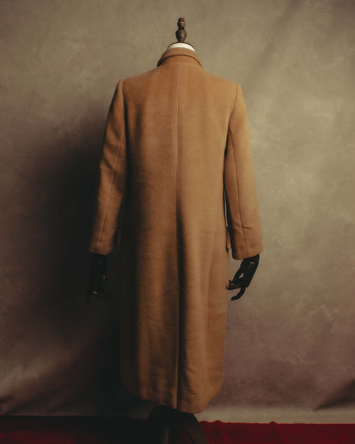 "VALENTINO MISS V" 80's-90's Camel hair single-breasted coat