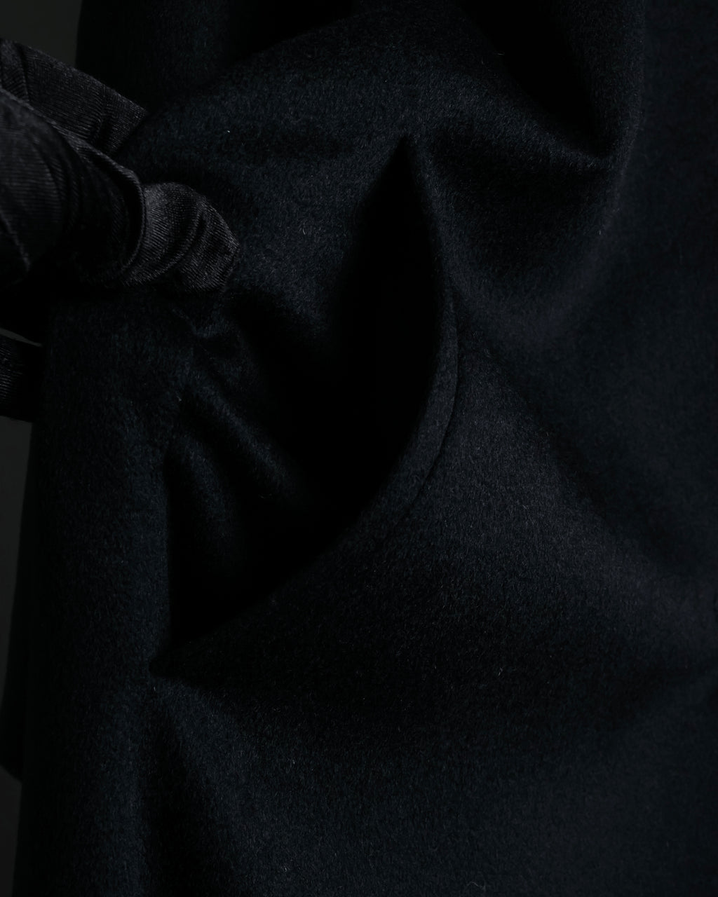 "BALMAIN" Raglan sleeve 100% cashmere stand collar coat