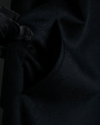 "BALMAIN" Raglan sleeve 100% cashmere stand collar coat