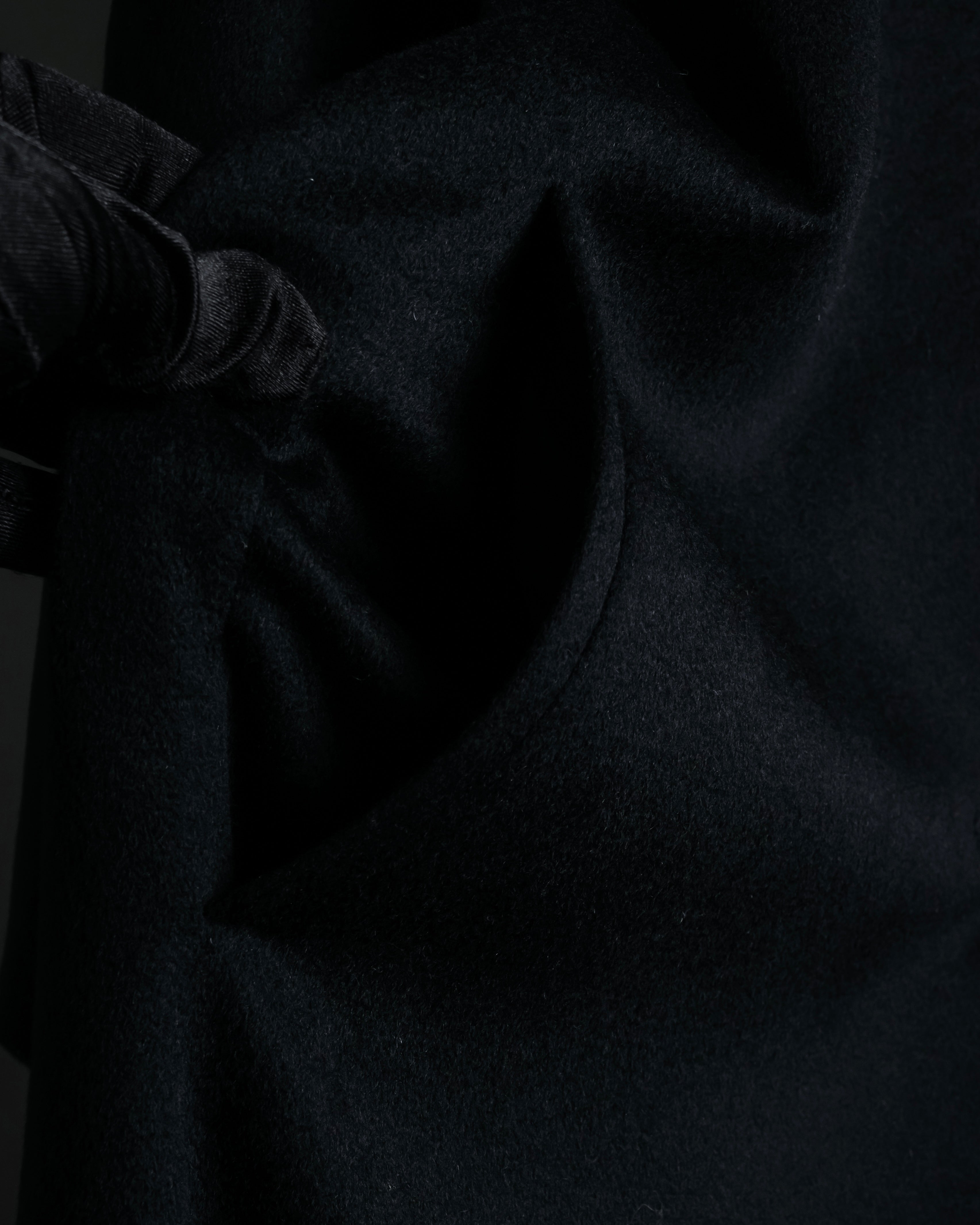 "BALMAIN" Raglan sleeve 100% cashmere stand collar coat