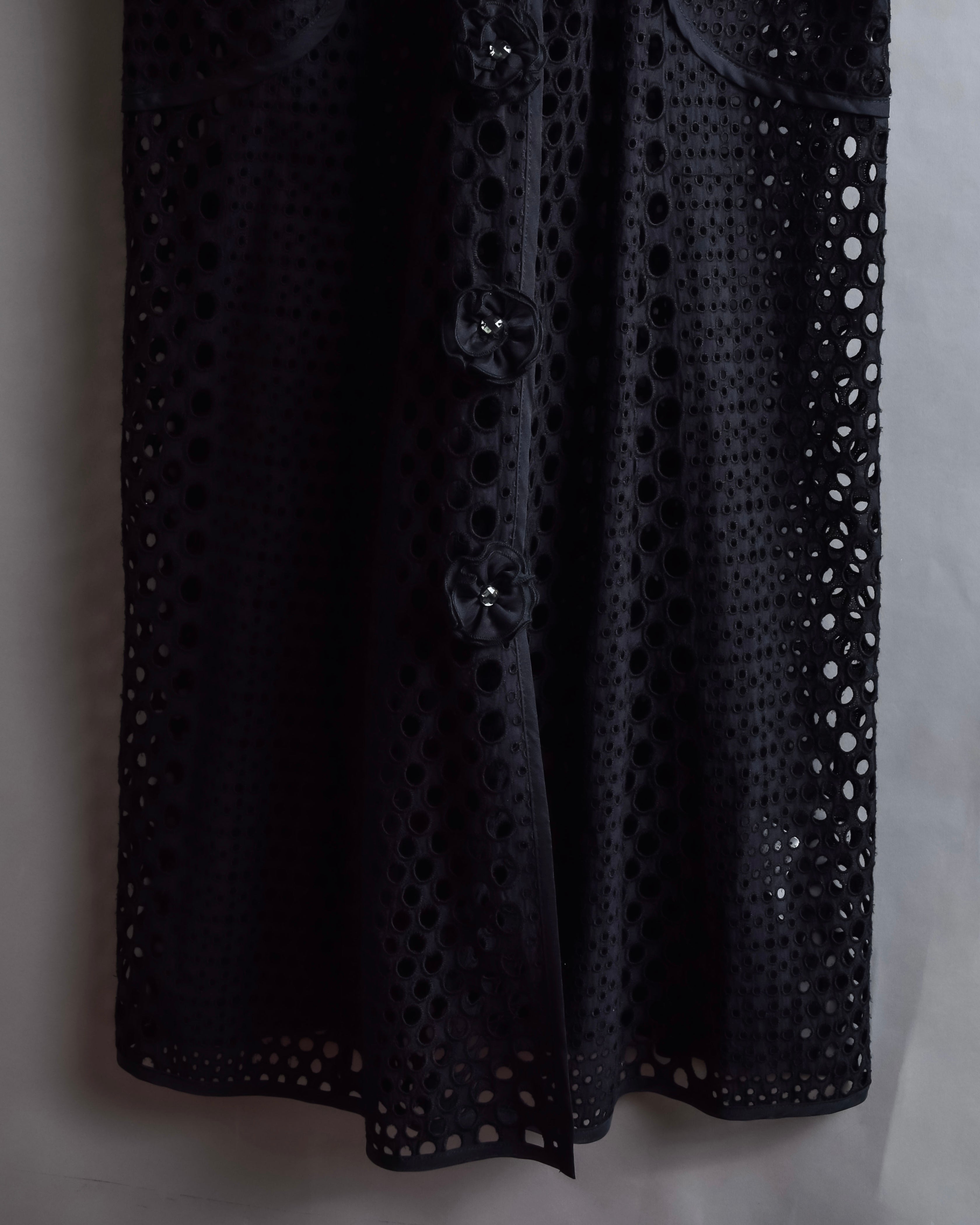 "NOKO OHNO" Layered organza frill embroidered dress