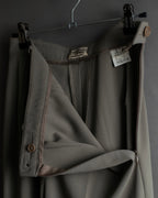 "HERMES" Margiela period silk wide straight slacks