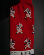 “GUCCI” 19SS Three little pigs jacquard socks