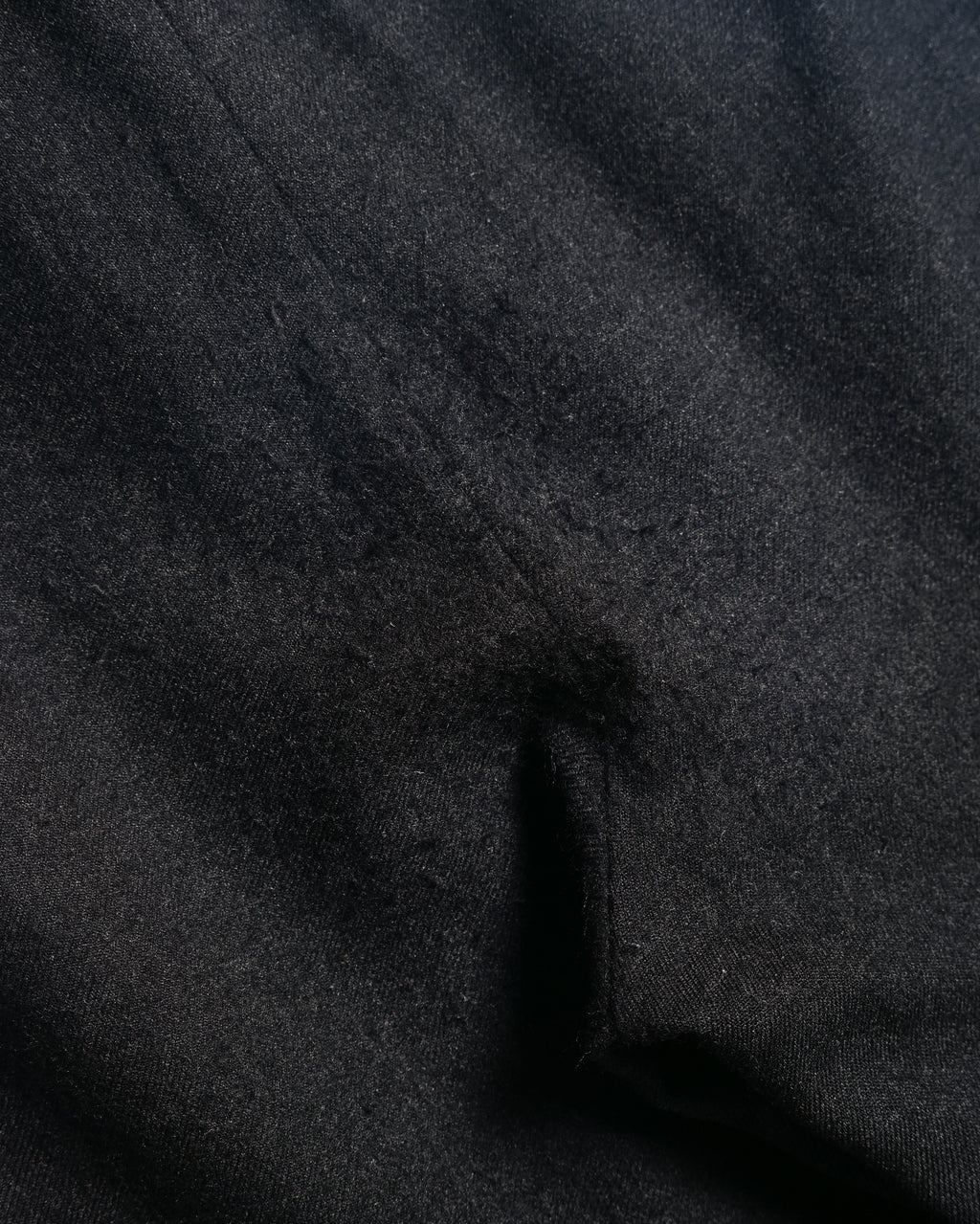 HERMES/ Straight Silhouette Wool Tuck Trousers