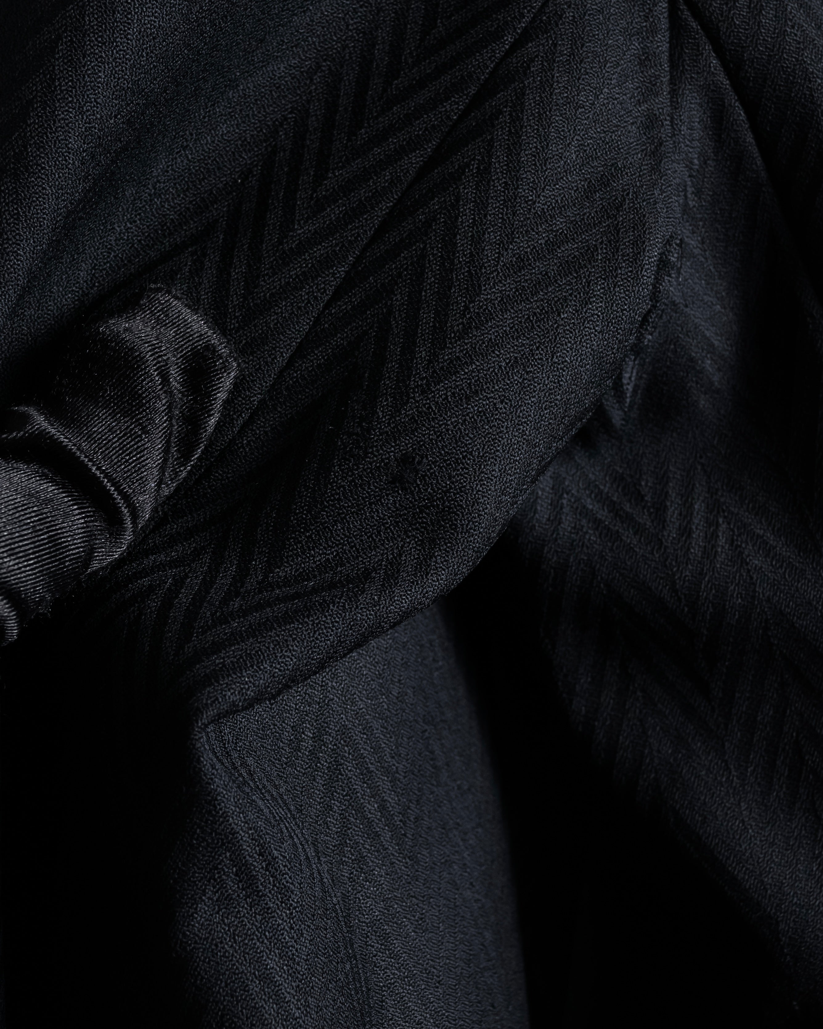 “Christian Dior” 90’s sculpted herringbone chester coat