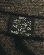 -SPECIAL- "Yves Saint Laurent" 90's-00's Charcoal grey wool textured knit tie