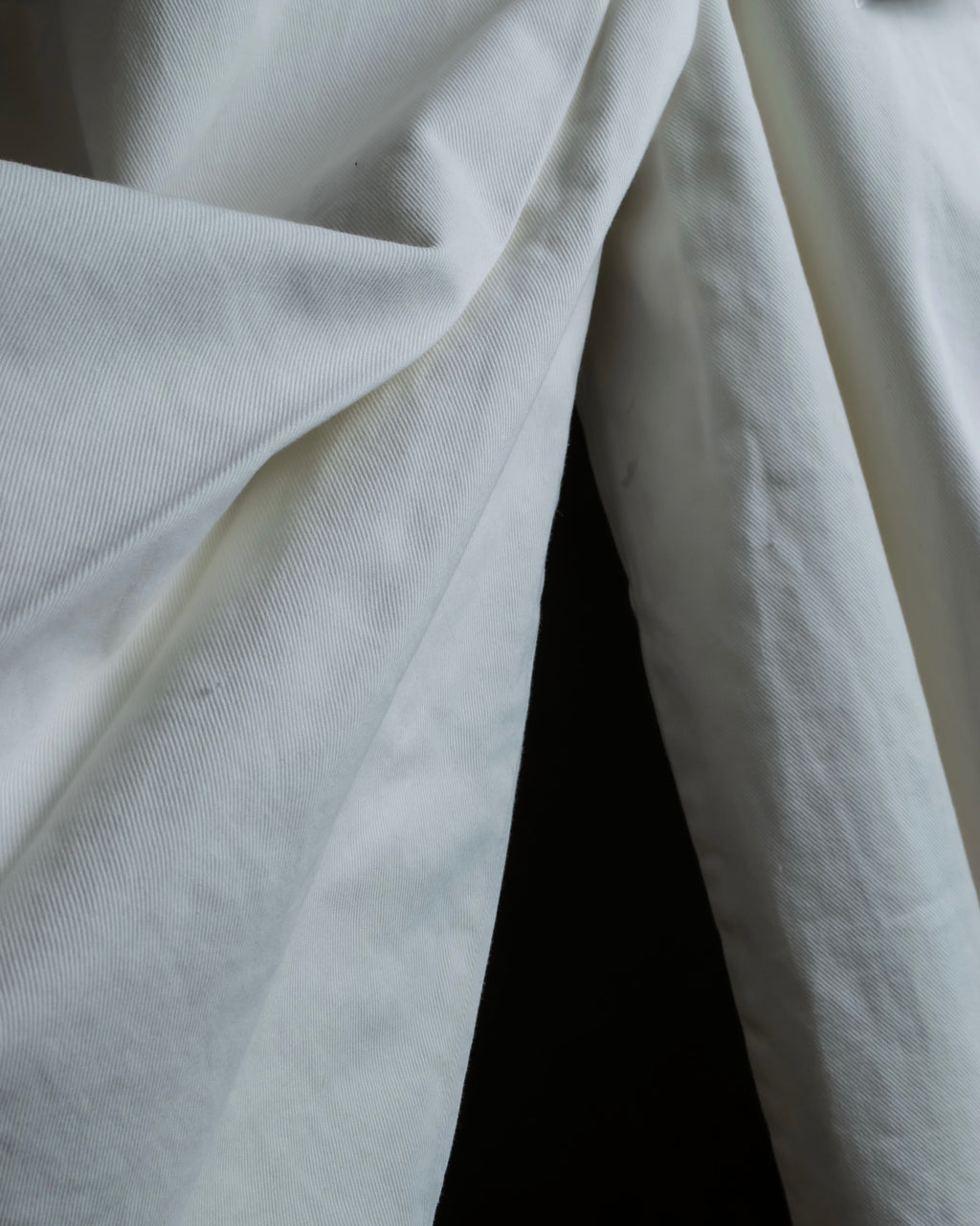 "MAISON MARGIELA" 21SS Washed raw cut flared cropped denim pants