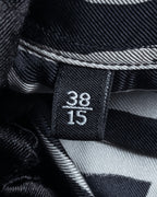 "GUCCI" Handwritten calligraphy pattern silk shirt