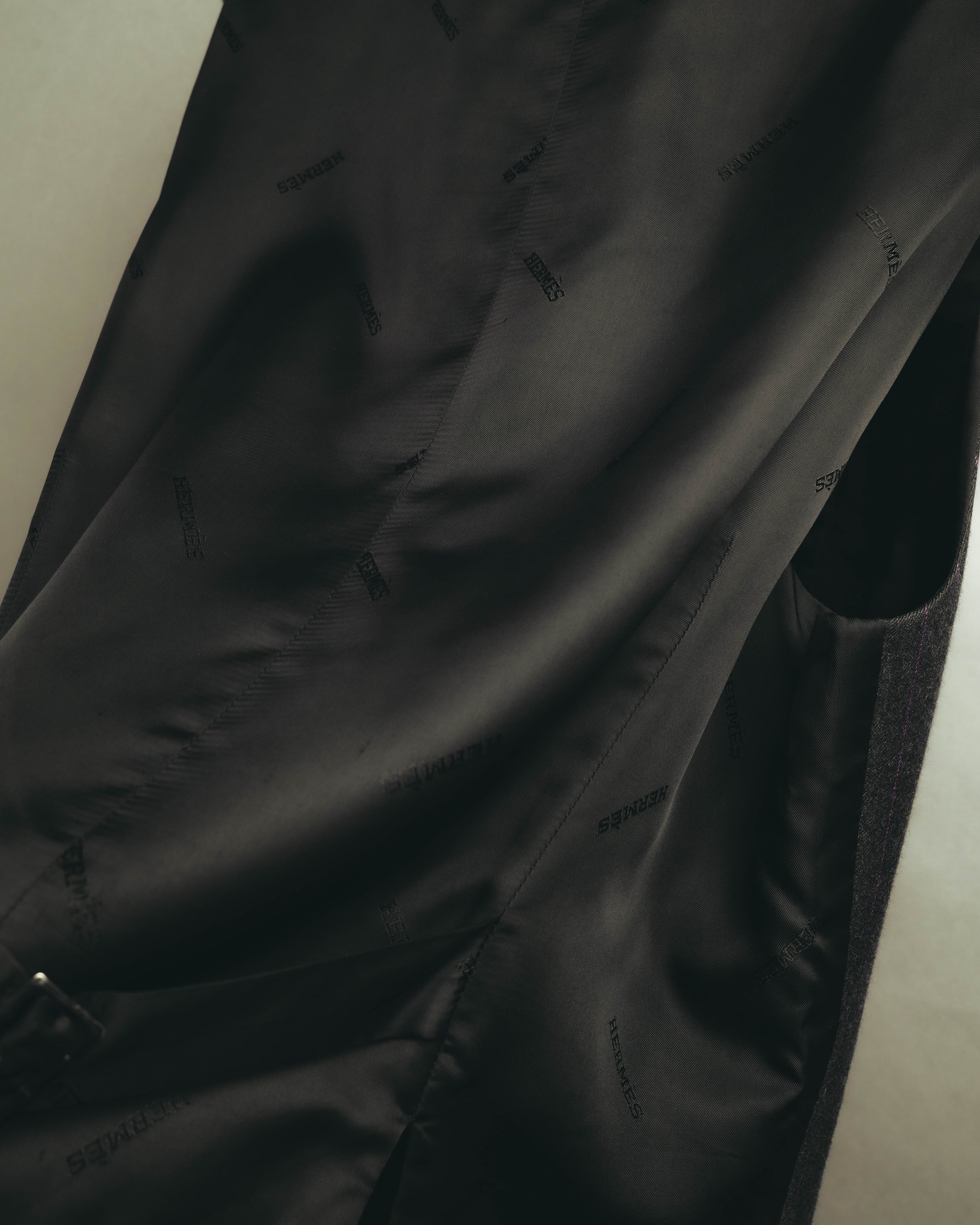-SPECIAL- “HERMES” 2007-2009 Super 100s pinstripe tailored long gilet