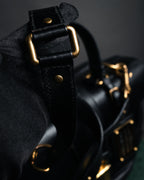 –SPECIAL– “DOLCE & GABBANA” 00’s-10’s Miss orient padlock leather satchel