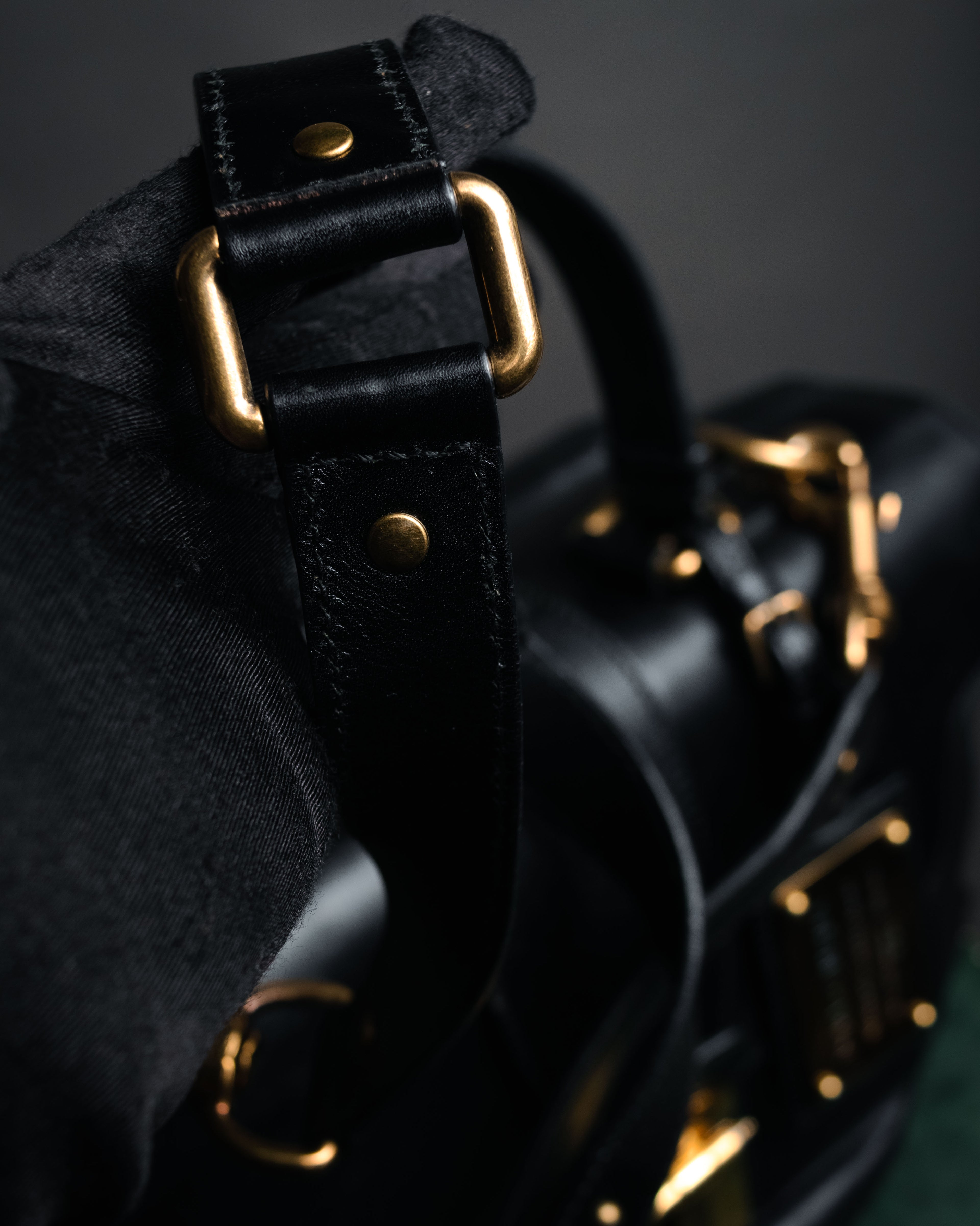 –SPECIAL– “DOLCE & GABBANA” 00’s-10’s Miss orient padlock leather satchel