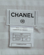 -SPECIAL- “CHANEL” 08 Cruise Collection Sheer cotton stand collar shirt