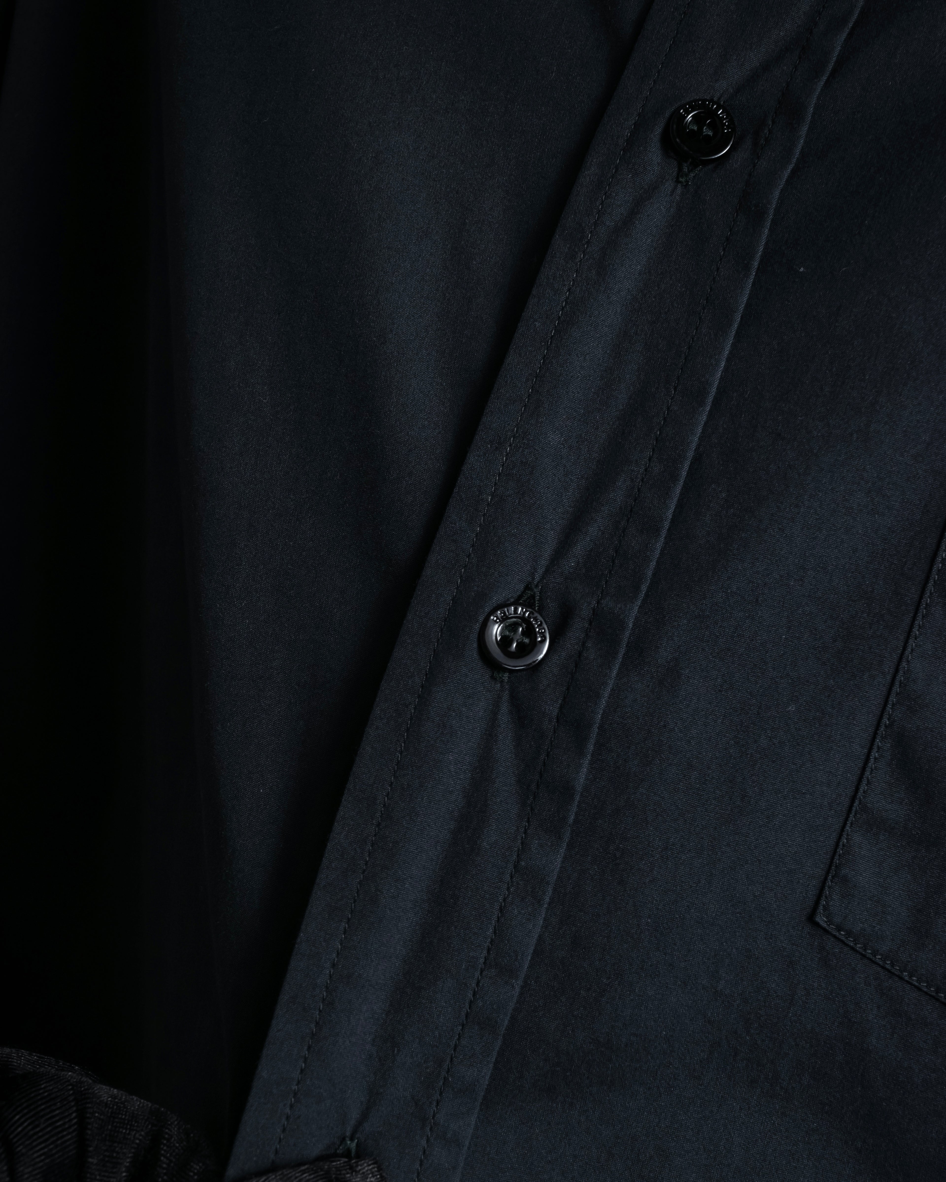 “BALENCIAGA” Button-down collar relaxed shirt