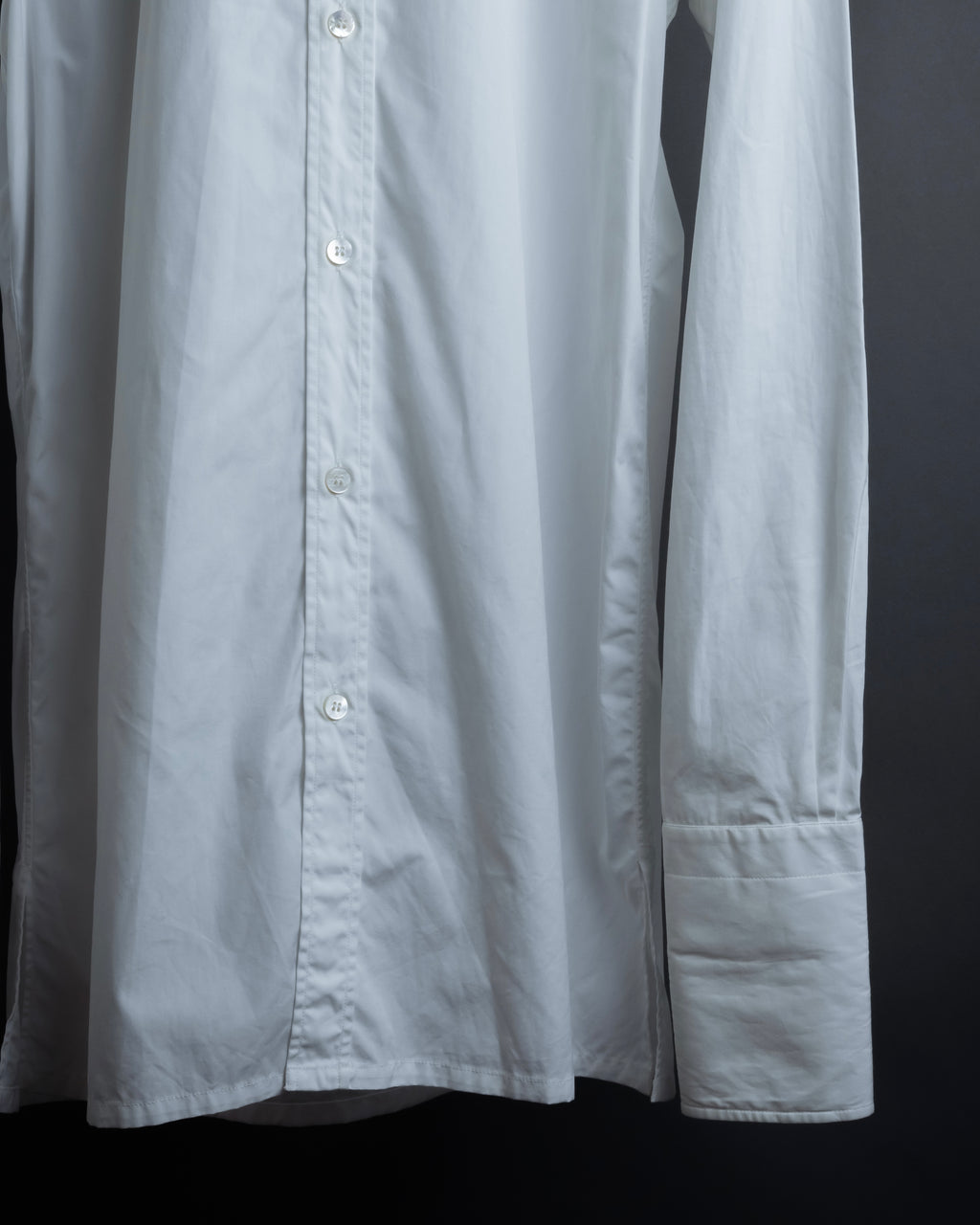 "MAISON MARGIELA" 20AW Long cuff design cotton white shirt