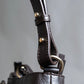 "Max Mara" Horizontal tuck design 2way leather bag