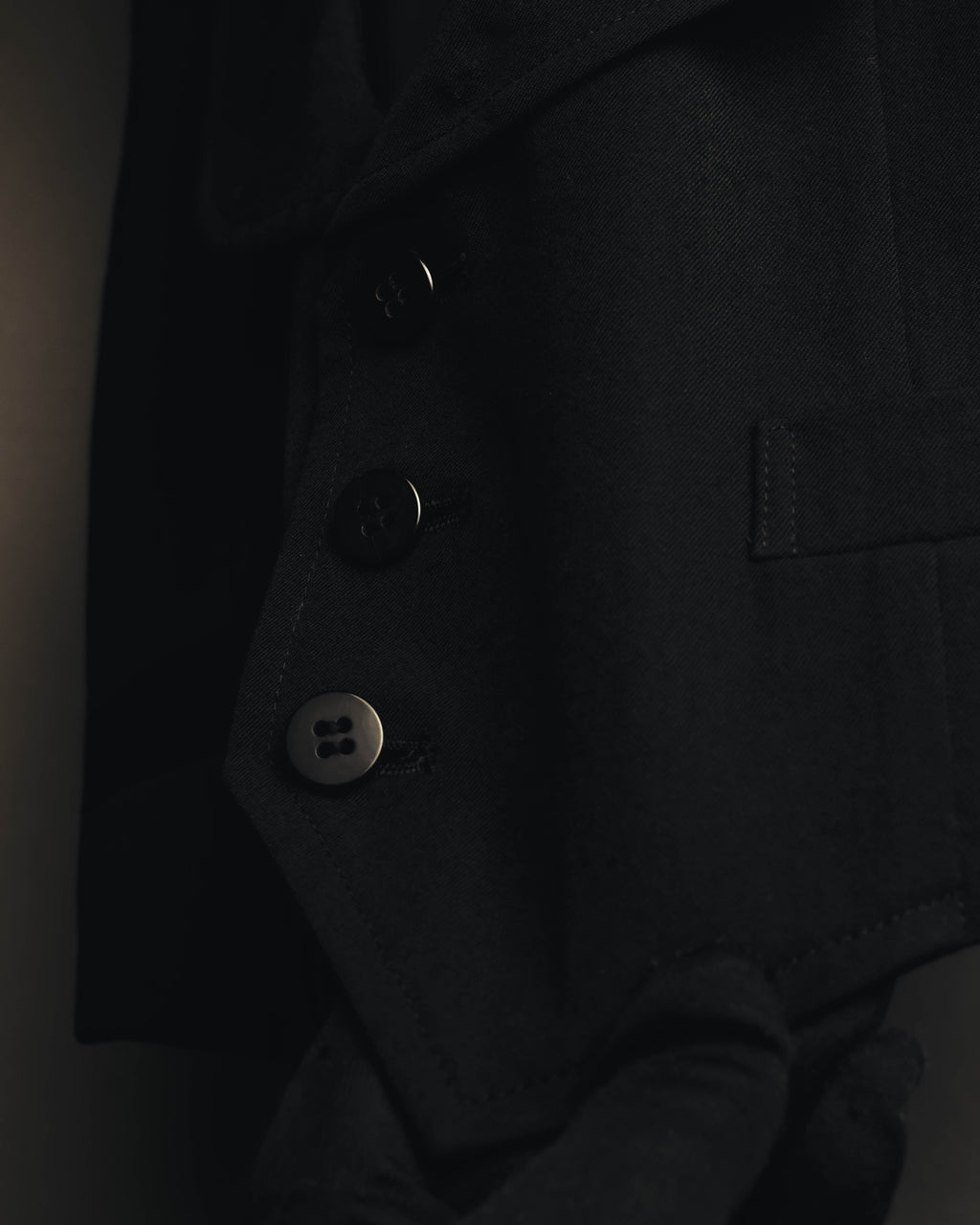 –SPECIAL– "tricot COMME des GARÇONS" 80's Tailored shawl-collar gilet