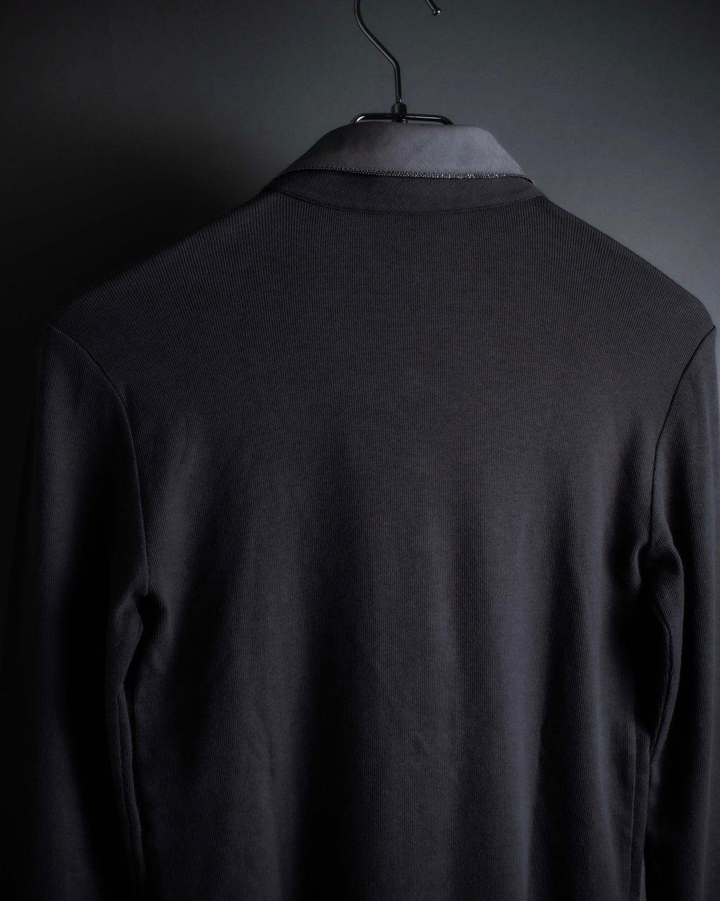 "BRUNELLO CUCINELLI" Layered shirt docking design knit pullover