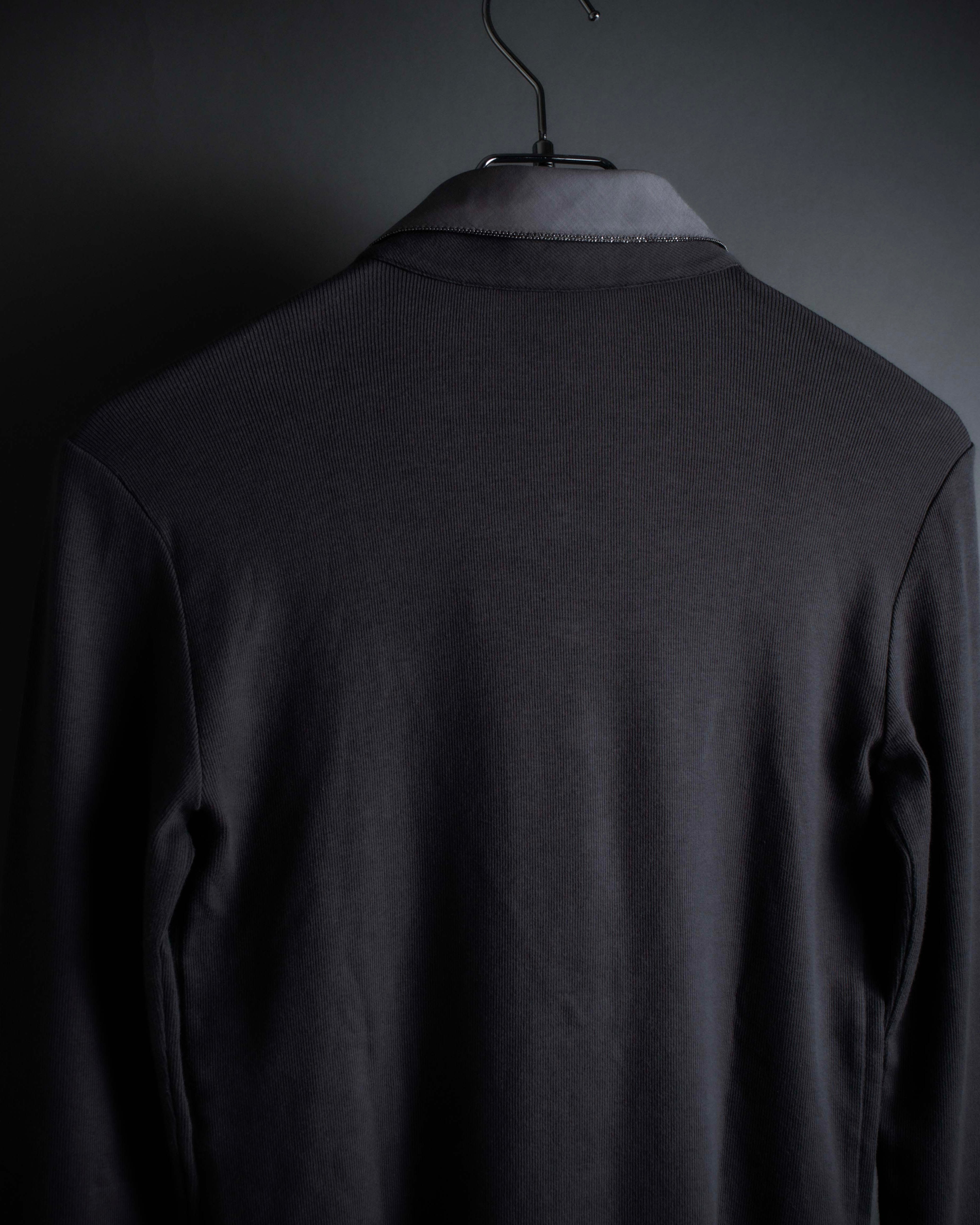 "BRUNELLO CUCINELLI" Layered shirt docking design knit pullover