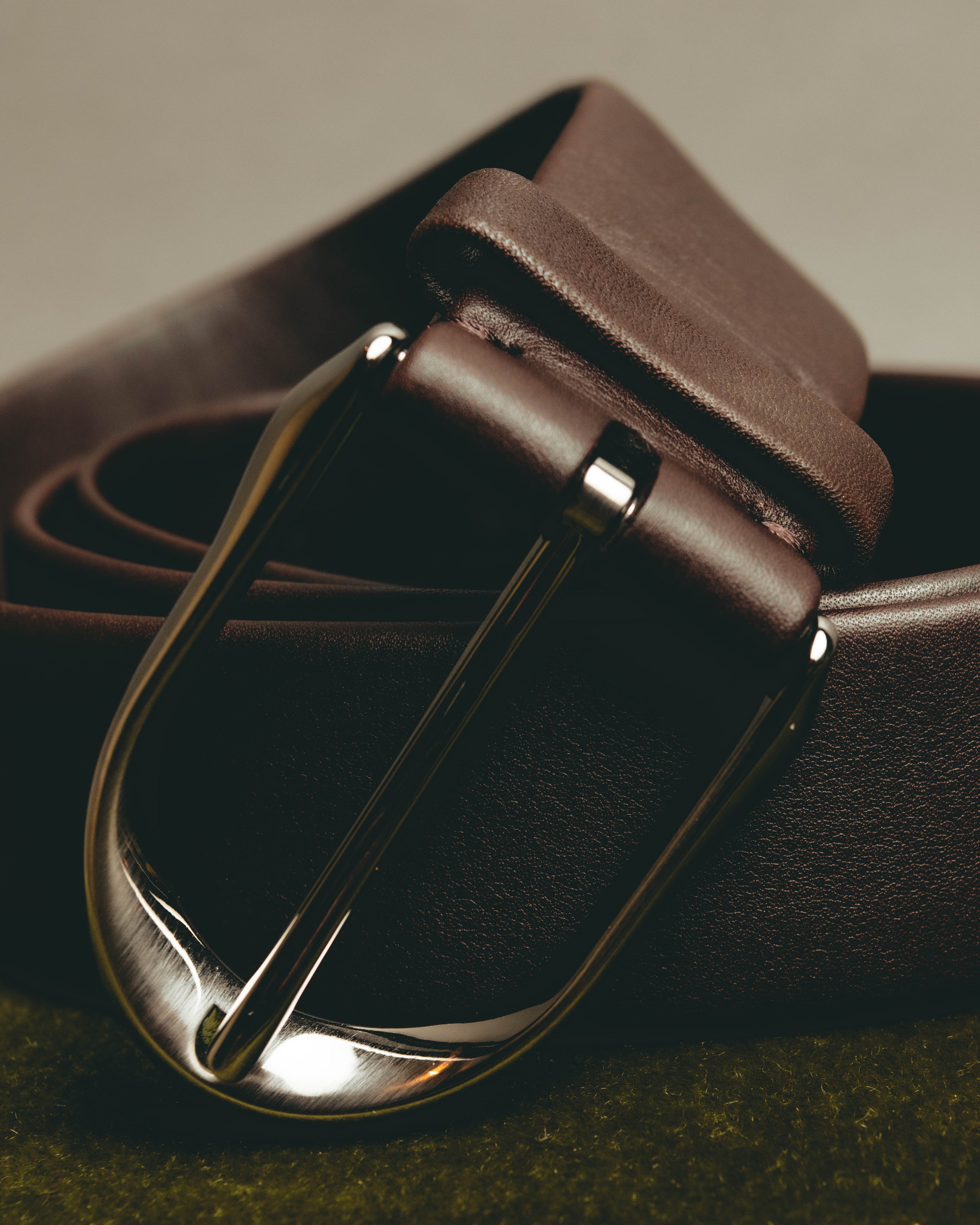 "Ermenegildo Zegna" Classic stitched leather belt