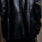 "PRADA" Oversized switched design leather tailored jacket