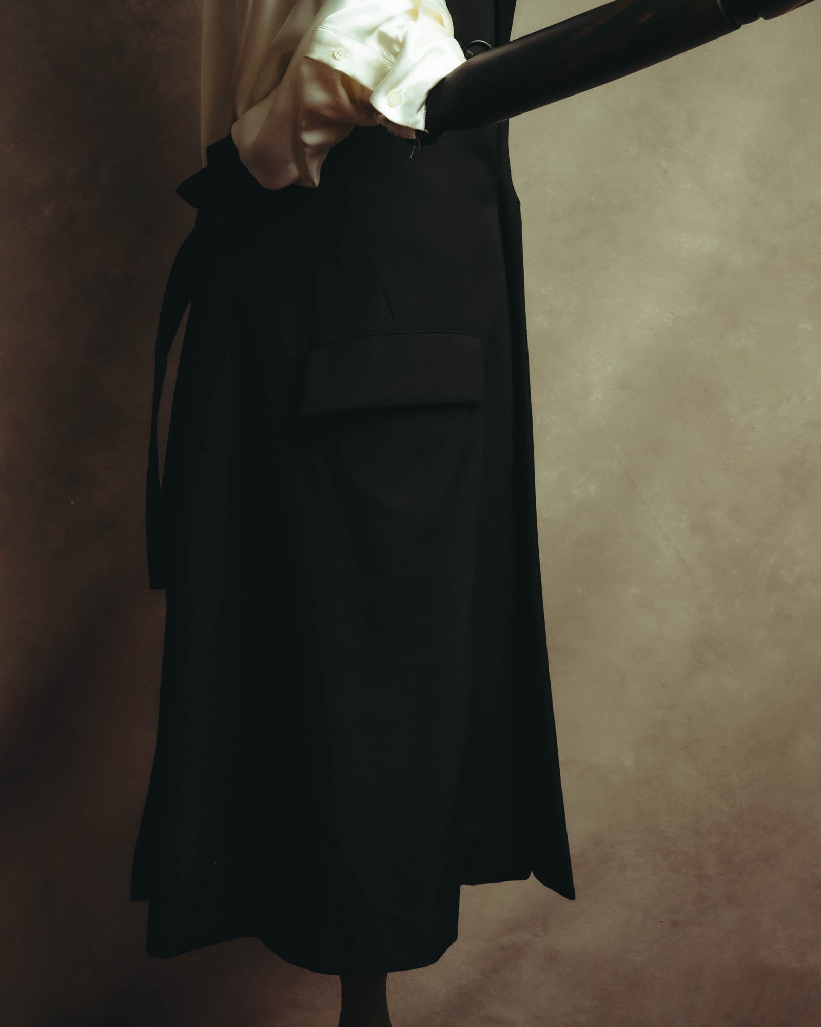 "REGULATION Yohji Yamamoto" 2022AW Sculptural sleeveless long vest