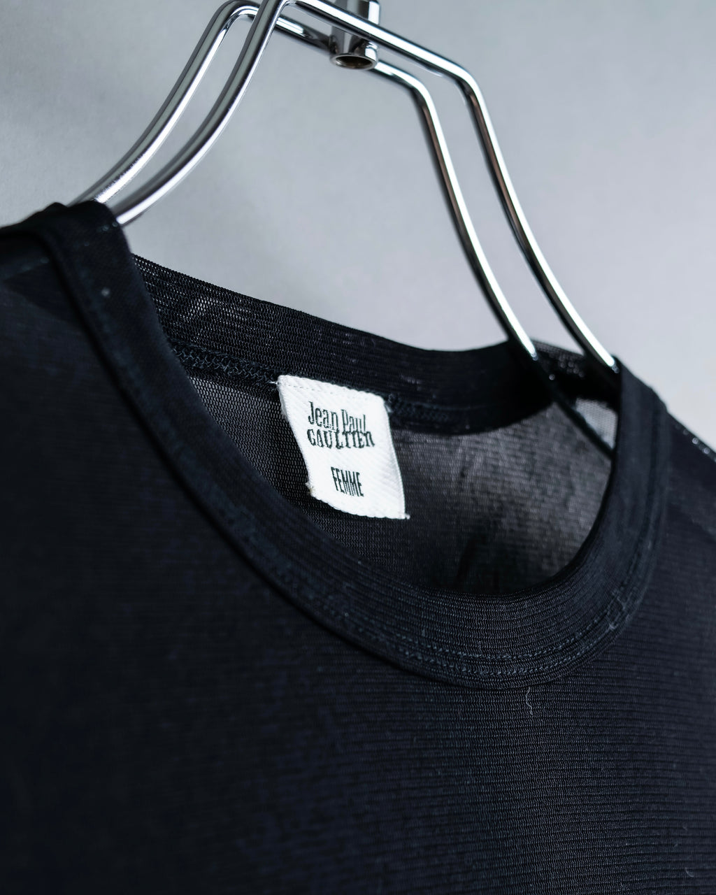 “Jean Paul Gautier” Fringe detailed  asymmetry shear top