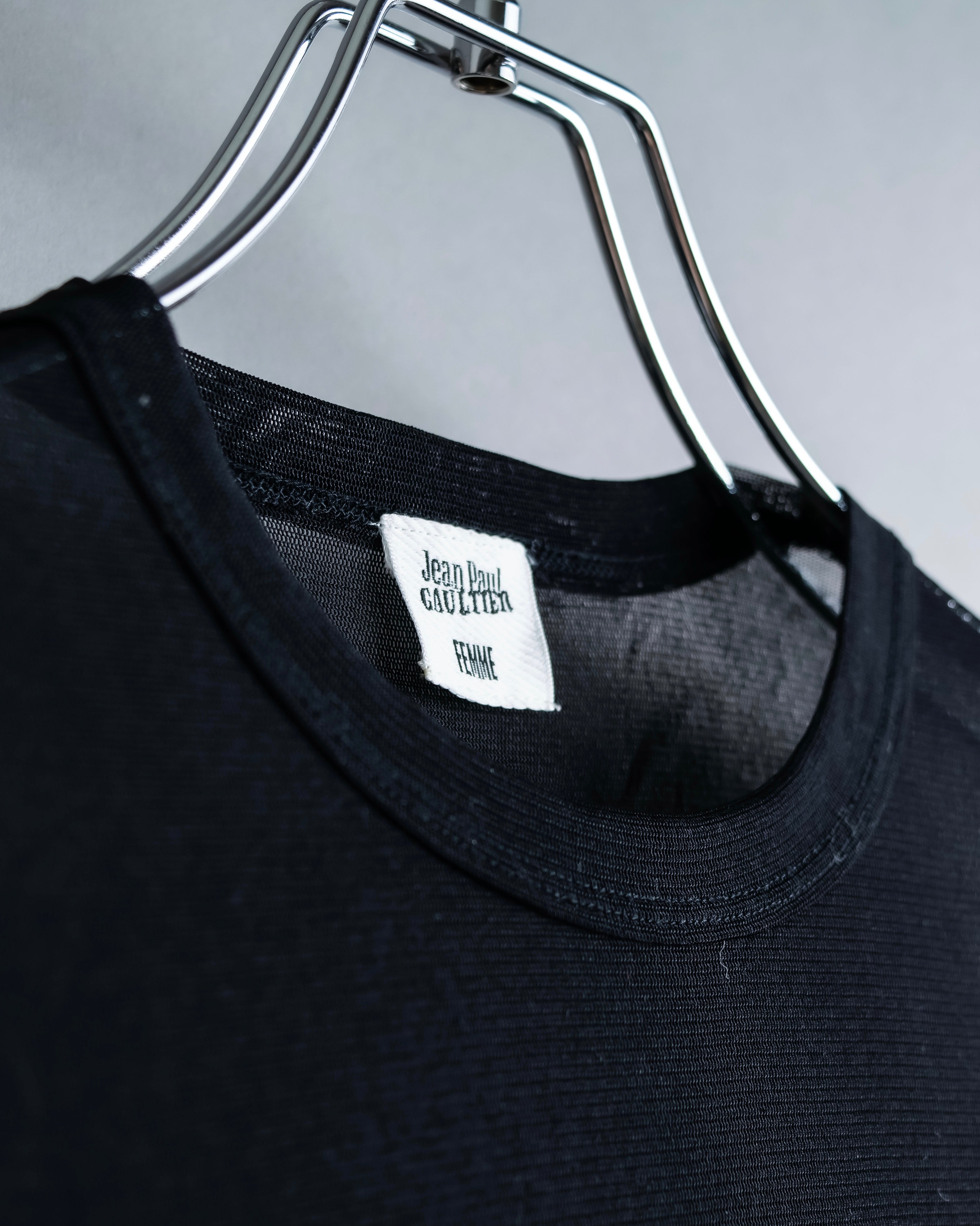 “Jean Paul Gautier” Fringe detailed  asymmetry shear top