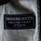 "BURBERRYS" Herringbone belted design soutien collar coat