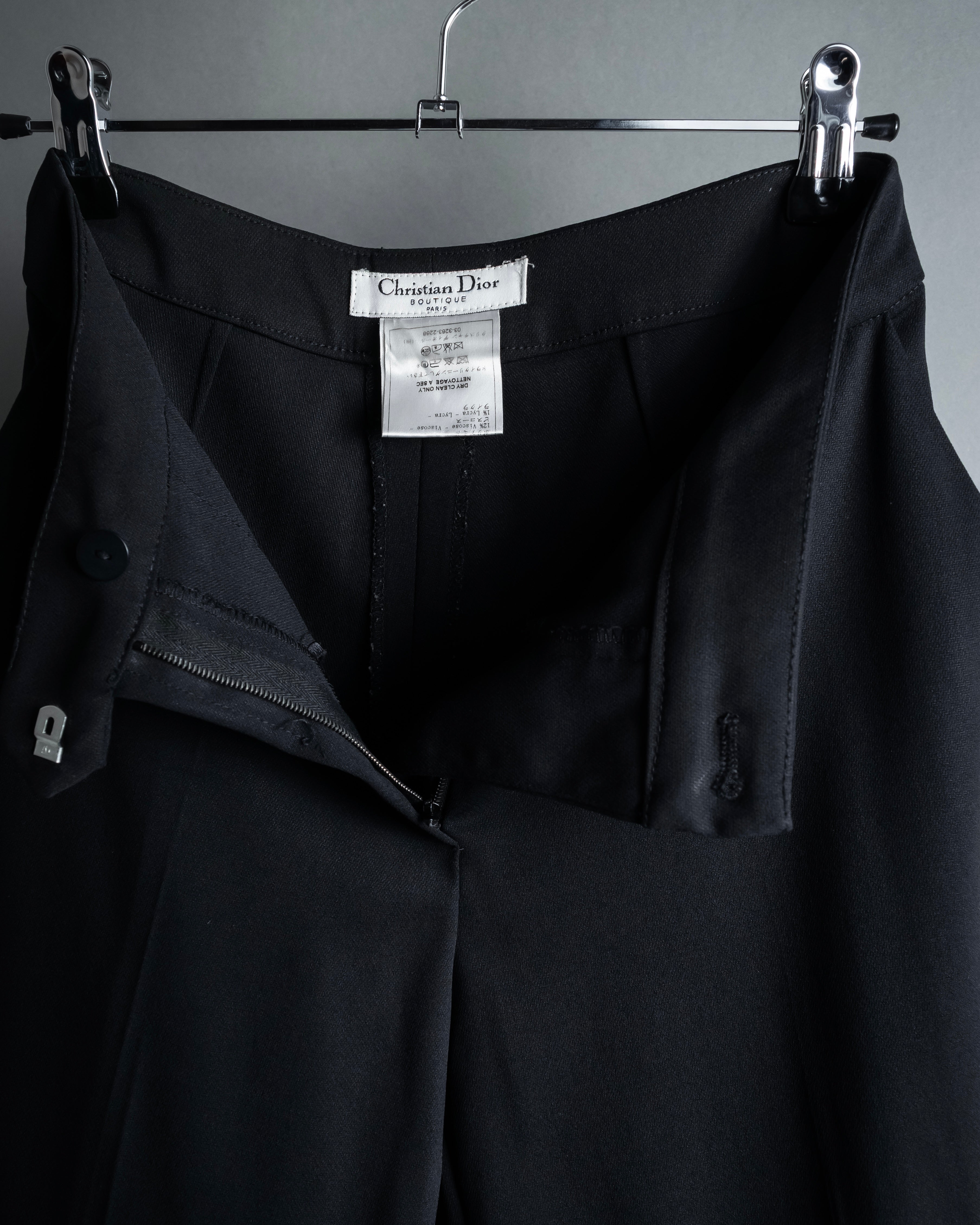 "Christian Dior Boutique Paris" Beautiful waistline wide silhouette Slacks