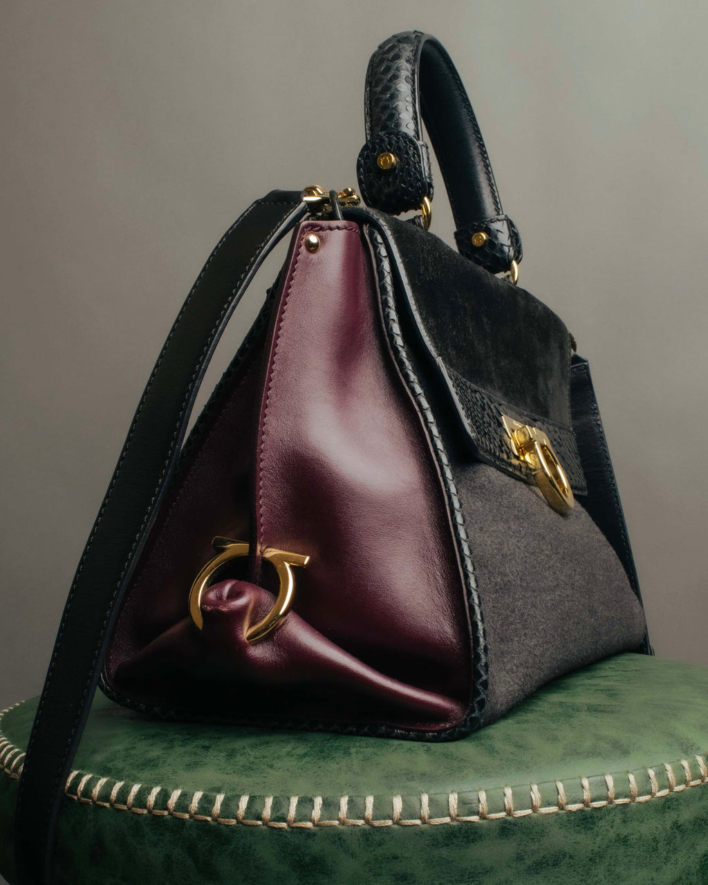 -SPECIAL- “Salvatore Ferragamo” 2019-21 Mixed material Sofia top handle bag