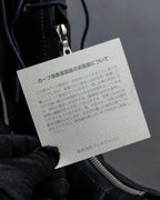 "GUCCI" Front zip design lace-up leather uncle boots